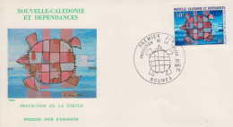 Enveloppe  FDC  1er  Jour   NOUVELLE CALEDONIE    Protection  De   La   Tortue   1978 - FDC
