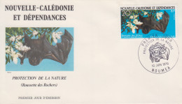 Enveloppe  FDC  1er  Jour   NOUVELLE CALEDONIE    Protection  De   La   Nature  :   Roussette  Des  Rochers    1978 - FDC
