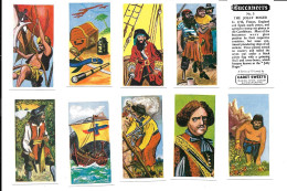 BM40 - SERIE COMPLET 50 CARTES CADET SWEET - BUCCANEERS - PIRATES - Other & Unclassified