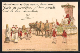 Künstler-AK Vevey, Fete Des Vignerons, L`été, Char De Cérès  - Vevey