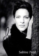 CPA Schauspielerin Sabine Petzl, Portrait, Autogramm - Acteurs