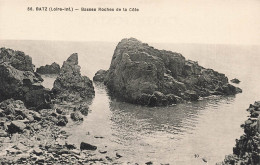 FRANCE - Batz - Basses Roches De La Côte - Vue Générale - Vue Sur La Mer - Carte Postale Ancienne - Batz-sur-Mer (Bourg De B.)