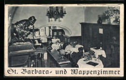 AK Würzburg, Gasthaus, St. Barbara- Und Wappenzimmer  - Würzburg