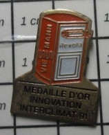 912b Pin's Pins / Beau Et Rare / MARQUES / CLIMATISEUR REXOLA VIESSMANN MEDAILLE D'OR INNOVATION INTERCLIMAT 91 - Markennamen