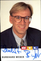 CPA Schauspieler Burkhard Weber, Portrait, Autogramm, RTL - Acteurs