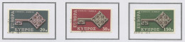 Europa CEPT 1968 Chypre - Cyprus - Zypern Y&T N°299 à 301 - Michel N°307 à 309 (o) - 1968