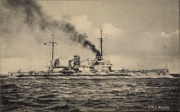 CPA Deutsches Kriegsschiff, SMS Nassau, Großlinienschiff - Autres & Non Classés