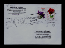 Sp10616 PORTUGAL SPAIN Flowers Flora Fleurs Roses (Cover Passed By Censor RAYOS XA-Spanish Autority) 2012 Dec.VERY RARE - Andere & Zonder Classificatie