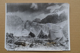 Original Photo Press 15x20.5cm Everest Climbing Expedition 1922 East Rongbuk Glacier Mountaineering Himalaya Escalade - Sport