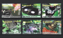● KINGDOM Of  Tonga 2015 2016 ● Oceania ֍ Farfalle ֍ Butterflies ● Papillons ● 6 Valori ** ● Cat. ? € ● Lotto N. 2135 ● - Tonga (1970-...)