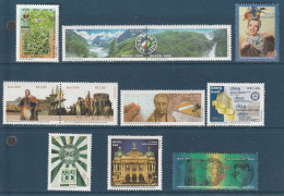 BRASIL 2008 - 2009 MNH LOT DE 9 TIMBRES STAMPS - Unused Stamps