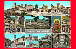 ITALIA - UMBRIA - Assisi (Perugia) - Saluti - Vedutine - Cartolina Viaggiata Nel 1961 - Andere & Zonder Classificatie
