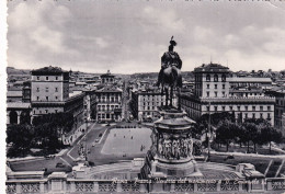 Cartolina Roma - Piazza Venezia Dal Monumento A V.emanuele 2° - Otros & Sin Clasificación