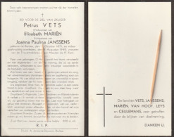 Berlaar, 1949, Petrus Vets, Marien, Janssens - Devotion Images
