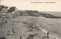 FRANCE - Batz - Vue Sur La Plage Saint Michel - Animé - Vue Générale - Carte Postale Ancienne - Batz-sur-Mer (Bourg De B.)
