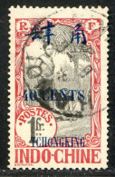 REF096 > TCH'ONG K'ING < Yv N° 95 Ø Cachet Hanoi < Oblitéré Dos Visible - Used Ø -- - Used Stamps