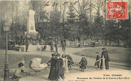54 - Toul - Monument Des Victimes De Ja Guerre (1870-1871) - Animée - Correspondance - Oblitération Ronde De 1908 - CPA  - Toul