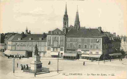 28 - Chartres - La Place Des Epars - Animée - CPA - Voir Scans Recto-Verso - Chartres