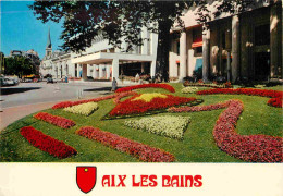 73 - Aix Les Bains - L'Etablissement Thermal - Eglise De L'Assomption - Blasons - Fleurs - CPM - Voir Scans Recto-Verso - Aix Les Bains