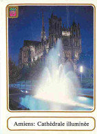 80 - Amiens - La Cathédrale Notre Dame - Vue De Nuit - Blasons - CPM - Voir Scans Recto-Verso - Amiens