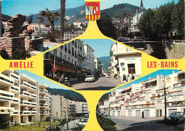 66 - Amélie Les Bains - Multivues - Automobiles - Blasons - Immeubles - CPM - Voir Scans Recto-Verso - Autres & Non Classés