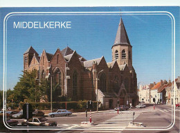 Belgique - Middelkerke - Eglise St. Willebrordus - Automobiles - Carte Neuve - CPM - Voir Scans Recto-Verso - Middelkerke