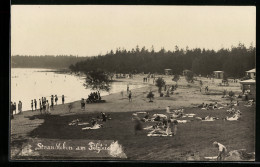 AK Schneeberg, Strandpartie Am Filzteich  - Schneeberg