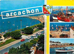 33 - Arcachon - Multivues - Automobiles - Blasons - Bateaux - Carte Neuve - Bassin D'Arcachon - CPM - Voir Scans Recto-V - Arcachon