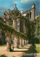 28 - Chartres - Cathédrale Notre Dame - Le Chevet Vu Du Jardin De L'Évêché - CPM - Voir Scans Recto-Verso - Chartres
