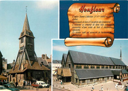 14 - Honfleur - Eglise Sainte Catherine - Multivues - Automobiles - Carte Neuve - CPM - Voir Scans Recto-Verso - Honfleur