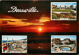 14 - Deauville - Multivues - Coucher De Soleil - Flamme Postale Des Floralies De Deauville 1967 - CPM - Voir Scans Recto - Deauville