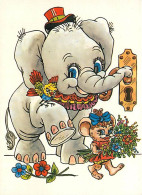Animaux - Eléphants - Illustration - Souris - CPM - Voir Scans Recto-Verso - Elefanti