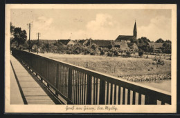 AK Güsen /Bezirk Magdeburg, Ortsansicht Von Einer Brücke Aus  - Magdeburg