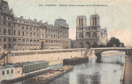 75-PARIS EGLISE NOTRE DAME ET LA PREFECTURE-N°T5203-F/0325 - Notre-Dame De Paris