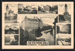 AK Altenburg / S.-A., Rathaus, Bahnhof, Theater  - Théâtre