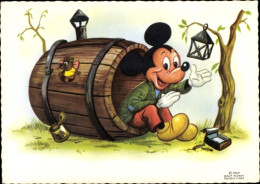 Artiste CPA Walt Disney, Micky Maus, Fass, Landstreicher - Games & Toys