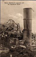 CPA Oppau Ludwigshafen Am Rhein, Explosion Des Stickstoffwerkes 1921, Eingestürzter Kamin - Altri & Non Classificati