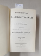 Mittelhochdeutsches Handwörterbuch. Band 1 - 3 (komplett In Inkl. Nachträge). - Autres & Non Classés