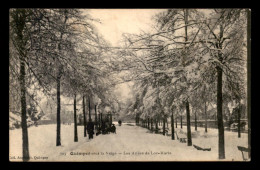 29 - QUIMPER - LES ALLEES DE LOC-MARIA SOUS LA NEIGE - Quimper