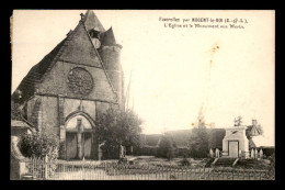 28 - FAVEROLLES  - L'EGLISE ET LE MONUMENT AUX MORTS - Autres & Non Classés