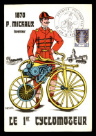 55 - BAR-LE-DUC - CARTE COMMEMORANT LE CENTENAIRE DE L'INVENTION DU PREMIER CYCLOMOTEUR PAR P.MICHAUX - Bar Le Duc