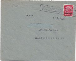 37325# HINDENBURG LOTHRINGEN LETTRE Obl REICHERSBERG 11 Avril 1941 RICHEMONT MOSELLE THIONVILLE - Lettres & Documents
