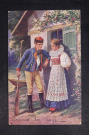 FOLKLORE - Carte Postale D'un Couple En Costume Régionale D'un Pays Européen  - L 153130 - Kostums