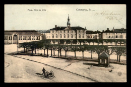 55 - COMMERCY - PLACE, HOTEL DE VILLE - CARTE COLORISEE - EDITEUR THENOT - Commercy