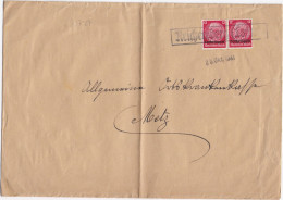 37327# HINDENBURG LOTHRINGEN LETTRE Obl REICHERSBERG 25 Octobre 1941 RICHEMONT MOSELLE METZ - Covers & Documents