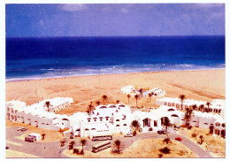 CPSM 10.5 X 15  Tunisie JERBA Hôtel Meninx  Vue Générale  D'avion Plage Mer - Tunesien