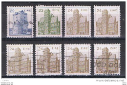IRELAND:  1982/85   ARCHITECTURE  -  LOT  8  USED  REP.  STAMPS  -  YV/TELL. 487//571 - Gebruikt