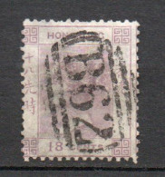 - HONG KONG N° 14 Oblitéré B62 - 18 C. Violet Victoria 1863-77 - Cote 400,00 € - - Used Stamps