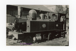 Photo Locomotive CFD 84 Ligne Lagny Mortcerf Cheminot Gare Seine Et Marne 77 France Train Motrice Vapeur Métrique VFIL - Eisenbahnen