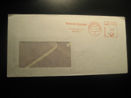 DUSSELDORF 1968 University Meter Mail Cancel Cover GERMANY - Storia Postale